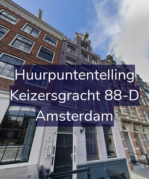 Foto gevel Huurpuntentelling voor Keizersgracht 88-D, Amsterdam
