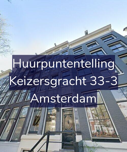 Foto gevel Huurpuntentelling voor Keizersgracht 33-3, Amsterdam