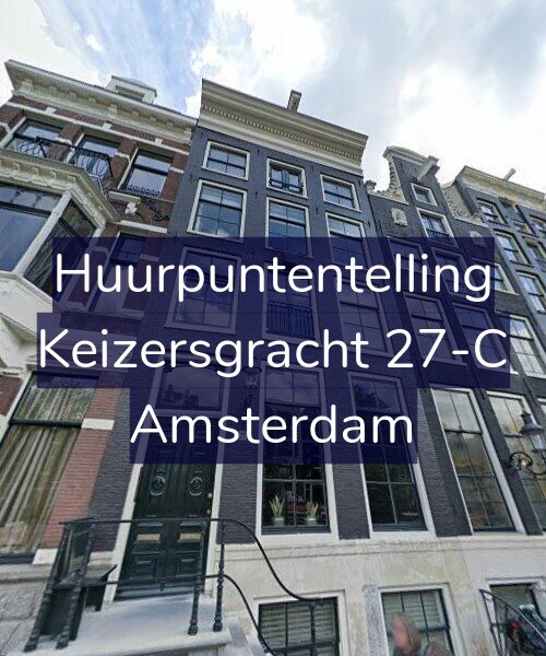 Foto gevel Huurpuntentelling voor Keizersgracht 27-C, Amsterdam