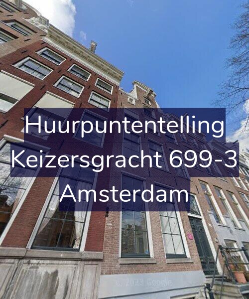 Foto gevel Huurpuntentelling voor Keizersgracht 699-3, Amsterdam