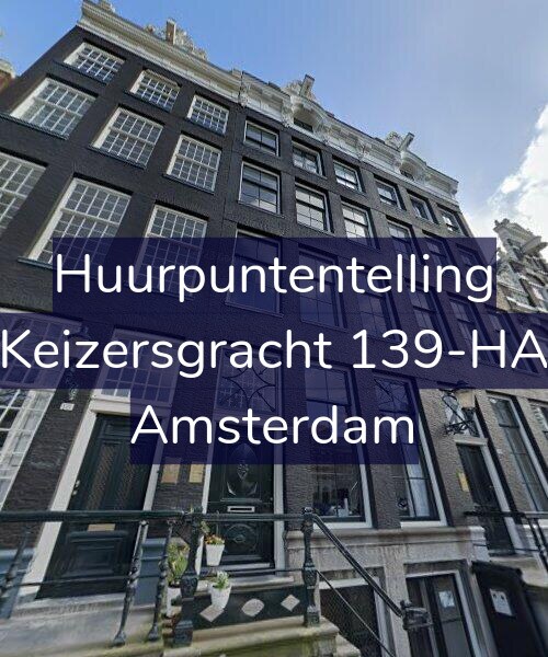 Foto gevel Huurpuntentelling voor Keizersgracht 139-HA, Amsterdam