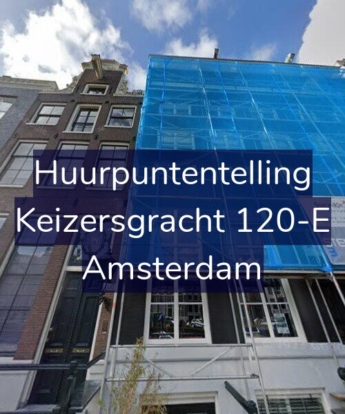 Foto gevel Huurpuntentelling voor Keizersgracht 120-E, Amsterdam