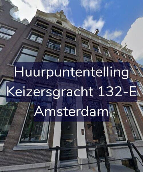 Foto gevel Huurpuntentelling voor Keizersgracht 132-E, Amsterdam