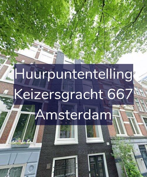 Foto gevel Huurpuntentelling voor Keizersgracht 667, Amsterdam