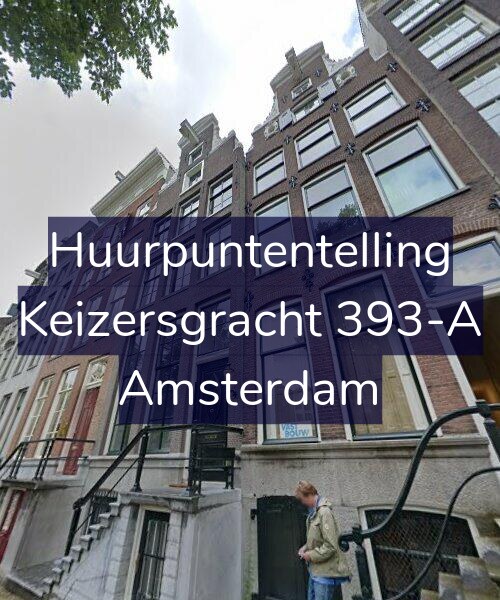 Foto gevel Huurpuntentelling voor Keizersgracht 393-A, Amsterdam