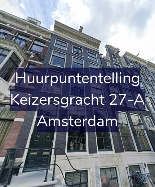 Foto gevel Huurpuntentelling voor Keizersgracht 27-A, Amsterdam
