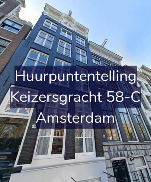 Foto gevel Huurpuntentelling voor Keizersgracht 58-C, Amsterdam