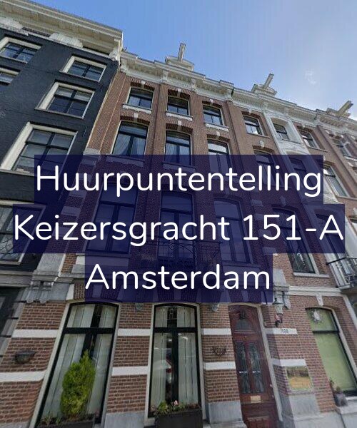 Foto gevel Huurpuntentelling voor Keizersgracht 151-A, Amsterdam