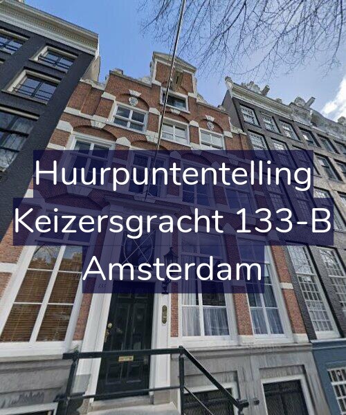 Foto gevel Huurpuntentelling voor Keizersgracht 133-B, Amsterdam