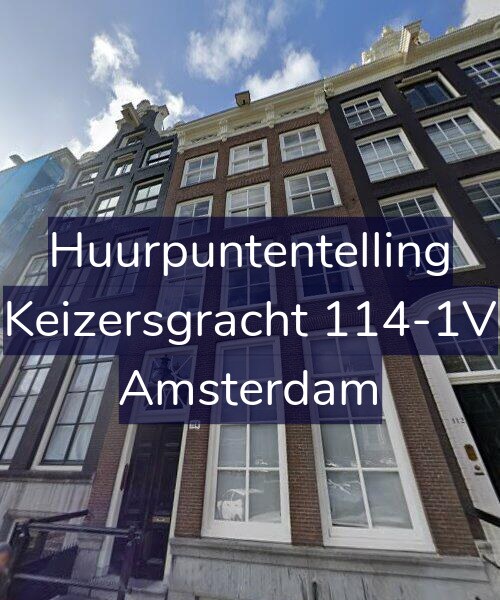 Foto gevel Huurpuntentelling voor Keizersgracht 114-1V, Amsterdam