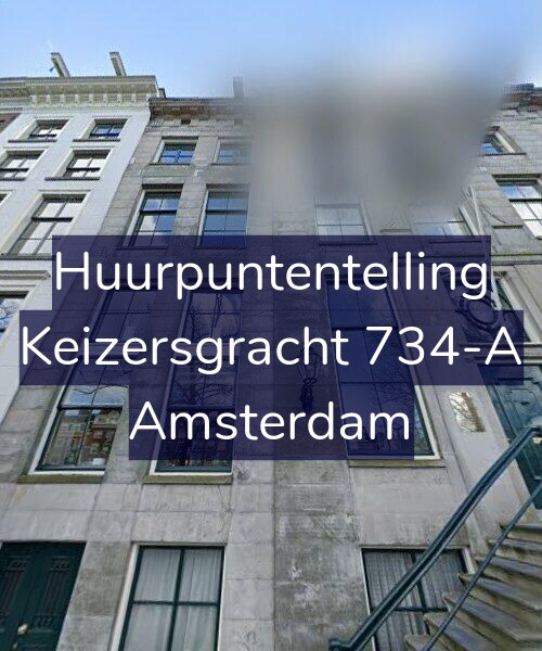 Foto gevel Huurpuntentelling voor Keizersgracht 734-A, Amsterdam