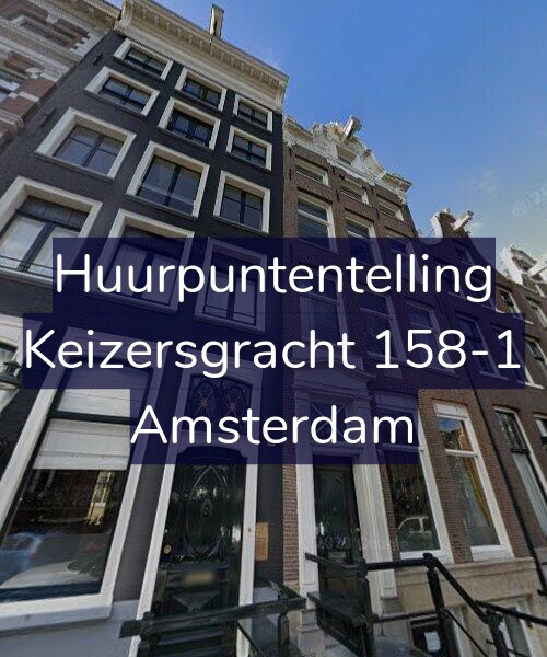 Foto gevel Huurpuntentelling voor Keizersgracht 158-1, Amsterdam
