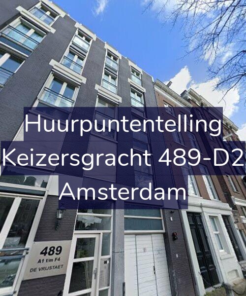 Foto gevel Huurpuntentelling voor Keizersgracht 489-D2, Amsterdam