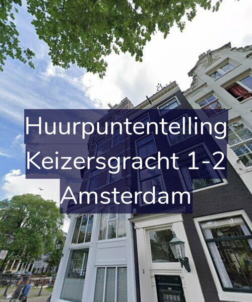 Foto gevel Huurpuntentelling voor Keizersgracht 1-2, Amsterdam