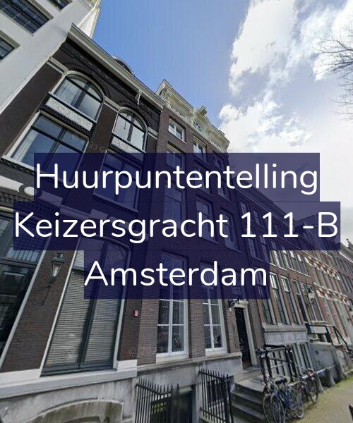 Foto gevel Huurpuntentelling voor Keizersgracht 111-B, Amsterdam