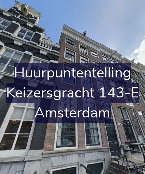 Foto gevel Huurpuntentelling voor Keizersgracht 143-E, Amsterdam