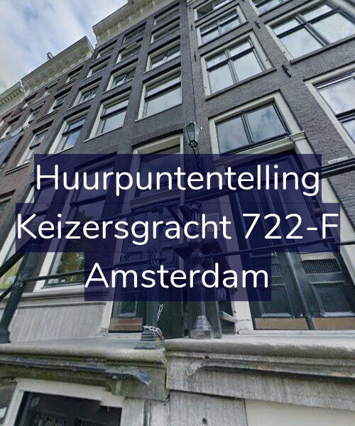 Foto gevel Huurpuntentelling voor Keizersgracht 722-F, Amsterdam