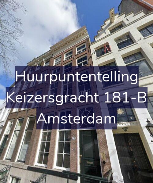 Foto gevel Huurpuntentelling voor Keizersgracht 181-B, Amsterdam