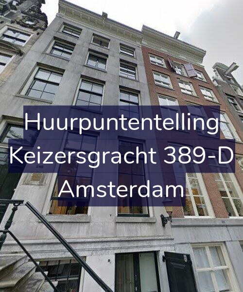 Foto gevel Huurpuntentelling voor Keizersgracht 389-D, Amsterdam