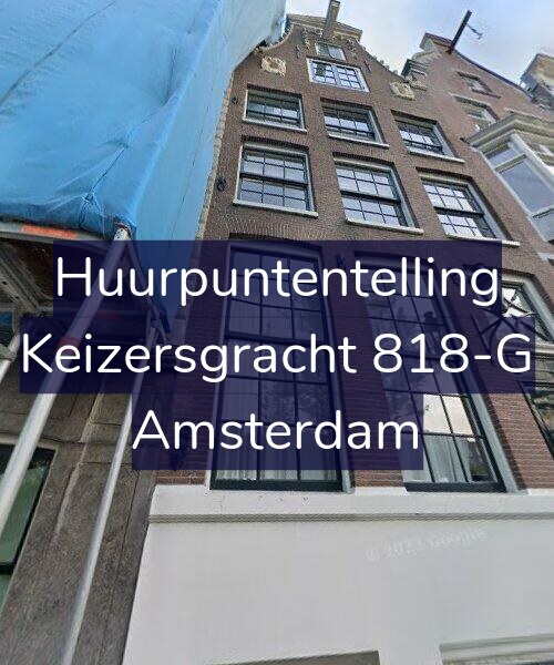 Foto gevel Huurpuntentelling voor Keizersgracht 818-G, Amsterdam