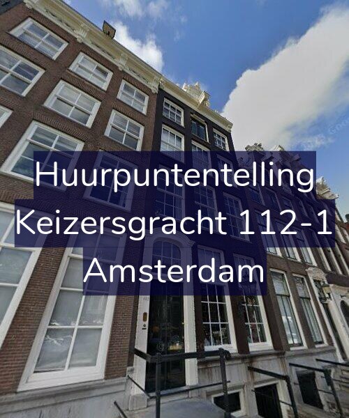 Foto gevel Huurpuntentelling voor Keizersgracht 112-1, Amsterdam