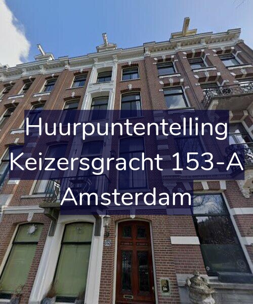 Foto gevel Huurpuntentelling voor Keizersgracht 153-A, Amsterdam