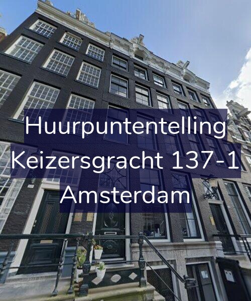Foto gevel Huurpuntentelling voor Keizersgracht 137-1, Amsterdam