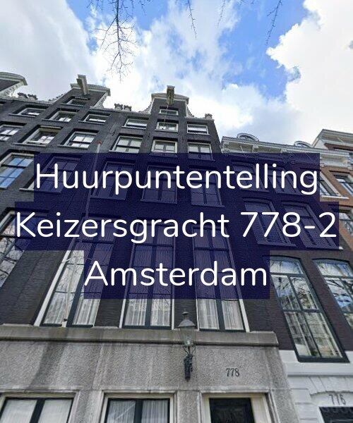 Foto gevel Huurpuntentelling voor Keizersgracht 778-2, Amsterdam