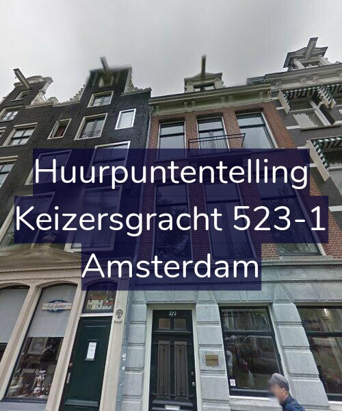 Foto gevel Huurpuntentelling voor Keizersgracht 523-1, Amsterdam