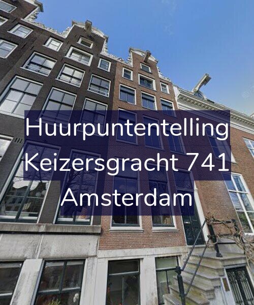 Foto gevel Huurpuntentelling voor Keizersgracht 741, Amsterdam
