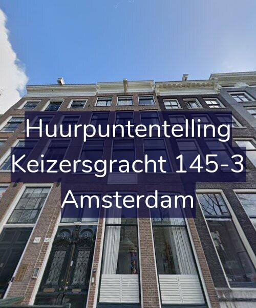 Foto gevel Huurpuntentelling voor Keizersgracht 145-3, Amsterdam