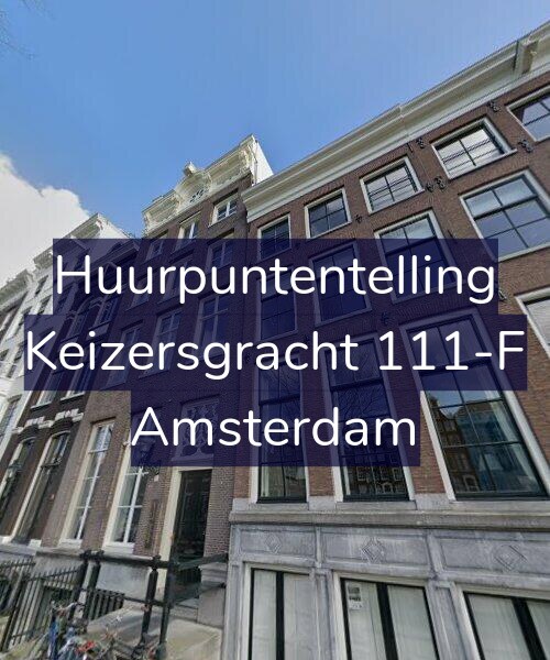 Foto gevel Huurpuntentelling voor Keizersgracht 111-F, Amsterdam