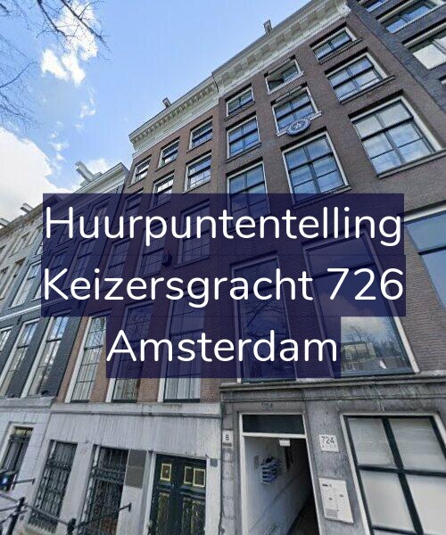 Foto gevel Huurpuntentelling voor Keizersgracht 726, Amsterdam
