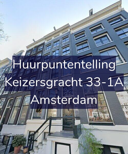 Foto gevel Huurpuntentelling voor Keizersgracht 33-1A, Amsterdam