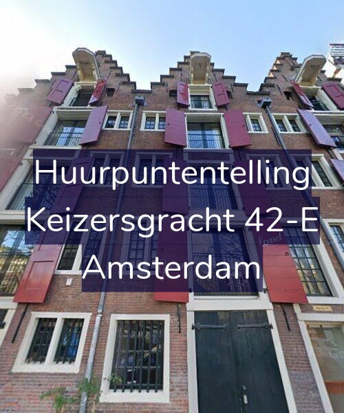 Foto gevel Huurpuntentelling voor Keizersgracht 42-E, Amsterdam