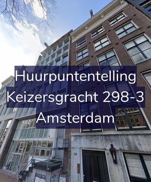 Foto gevel Huurpuntentelling voor Keizersgracht 298-3, Amsterdam
