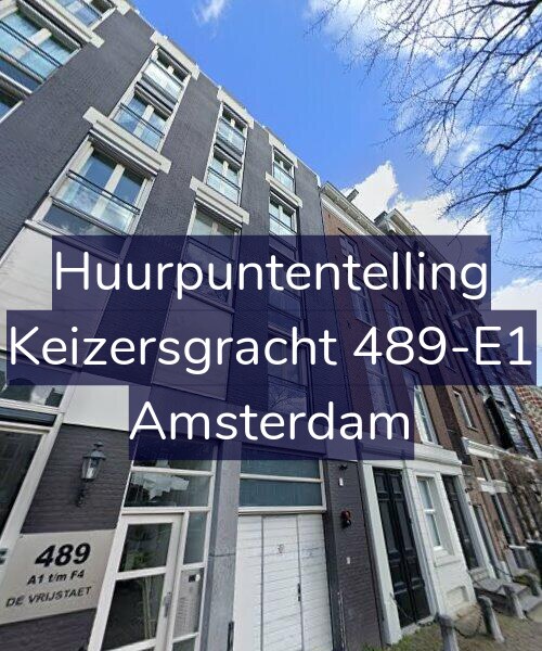 Foto gevel Huurpuntentelling voor Keizersgracht 489-E1, Amsterdam