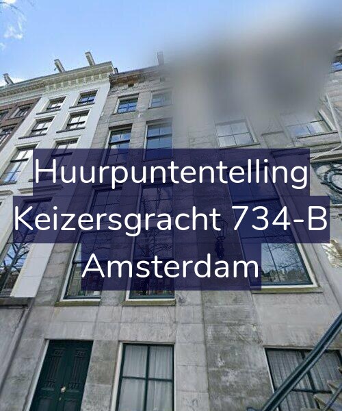 Foto gevel Huurpuntentelling voor Keizersgracht 734-B, Amsterdam