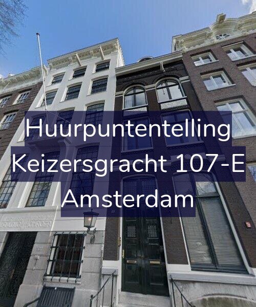 Foto gevel Huurpuntentelling voor Keizersgracht 107-E, Amsterdam