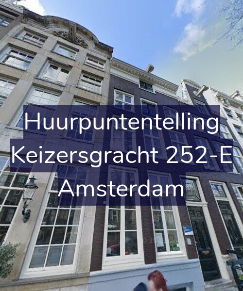 Foto gevel Huurpuntentelling voor Keizersgracht 252-E, Amsterdam