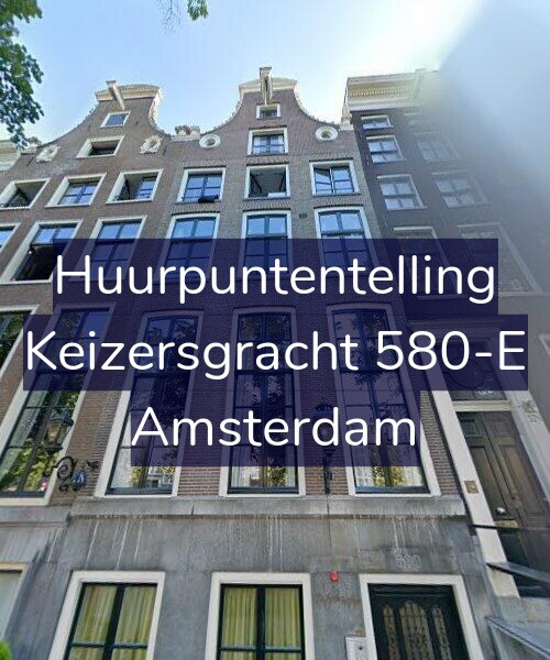 Foto gevel Huurpuntentelling voor Keizersgracht 580-E, Amsterdam