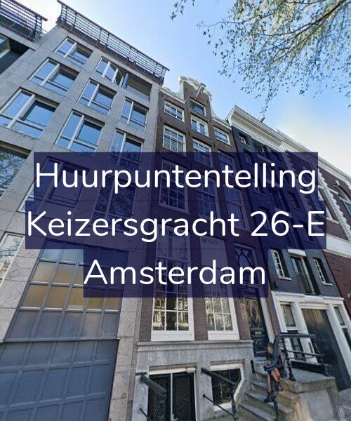 Foto gevel Huurpuntentelling voor Keizersgracht 26-E, Amsterdam