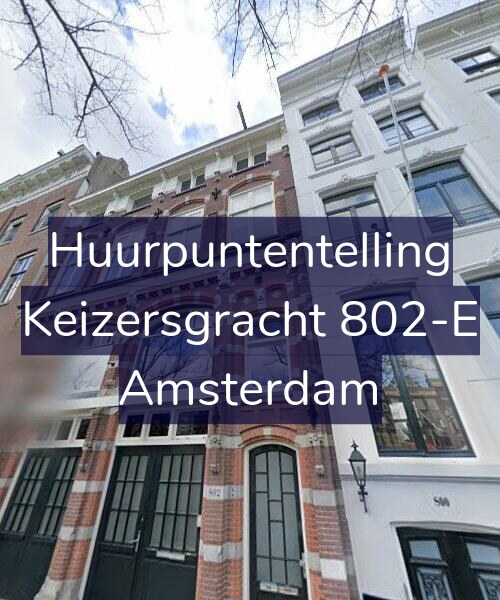 Foto gevel Huurpuntentelling voor Keizersgracht 802-E, Amsterdam