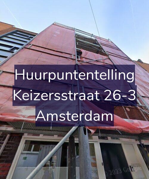 Foto gevel Huurpuntentelling voor Keizersstraat 26-3, Amsterdam