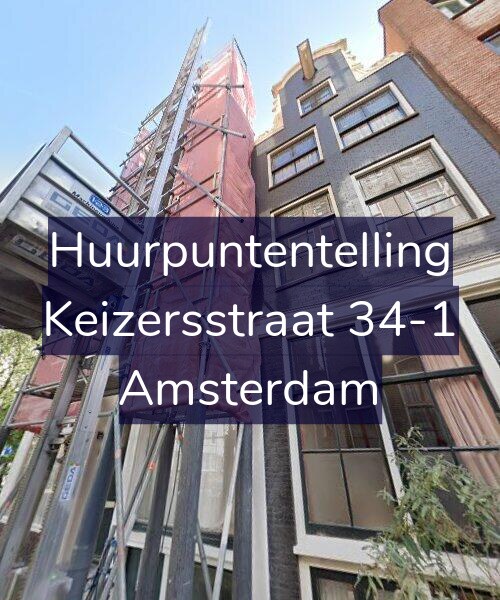 Foto gevel Huurpuntentelling voor Keizersstraat 34-1, Amsterdam