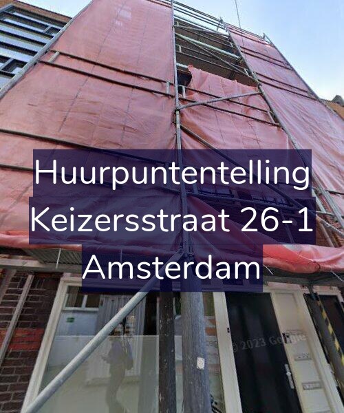 Foto gevel Huurpuntentelling voor Keizersstraat 26-1, Amsterdam