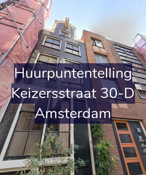 Foto gevel Huurpuntentelling voor Keizersstraat 30-D, Amsterdam