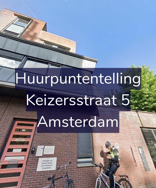 Foto gevel Huurpuntentelling voor Keizersstraat 5, Amsterdam