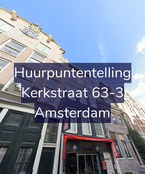 Foto gevel Huurpuntentelling voor Kerkstraat 63-3, Amsterdam