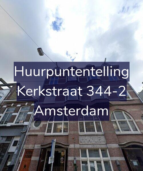 Foto gevel Huurpuntentelling voor Kerkstraat 344-2, Amsterdam